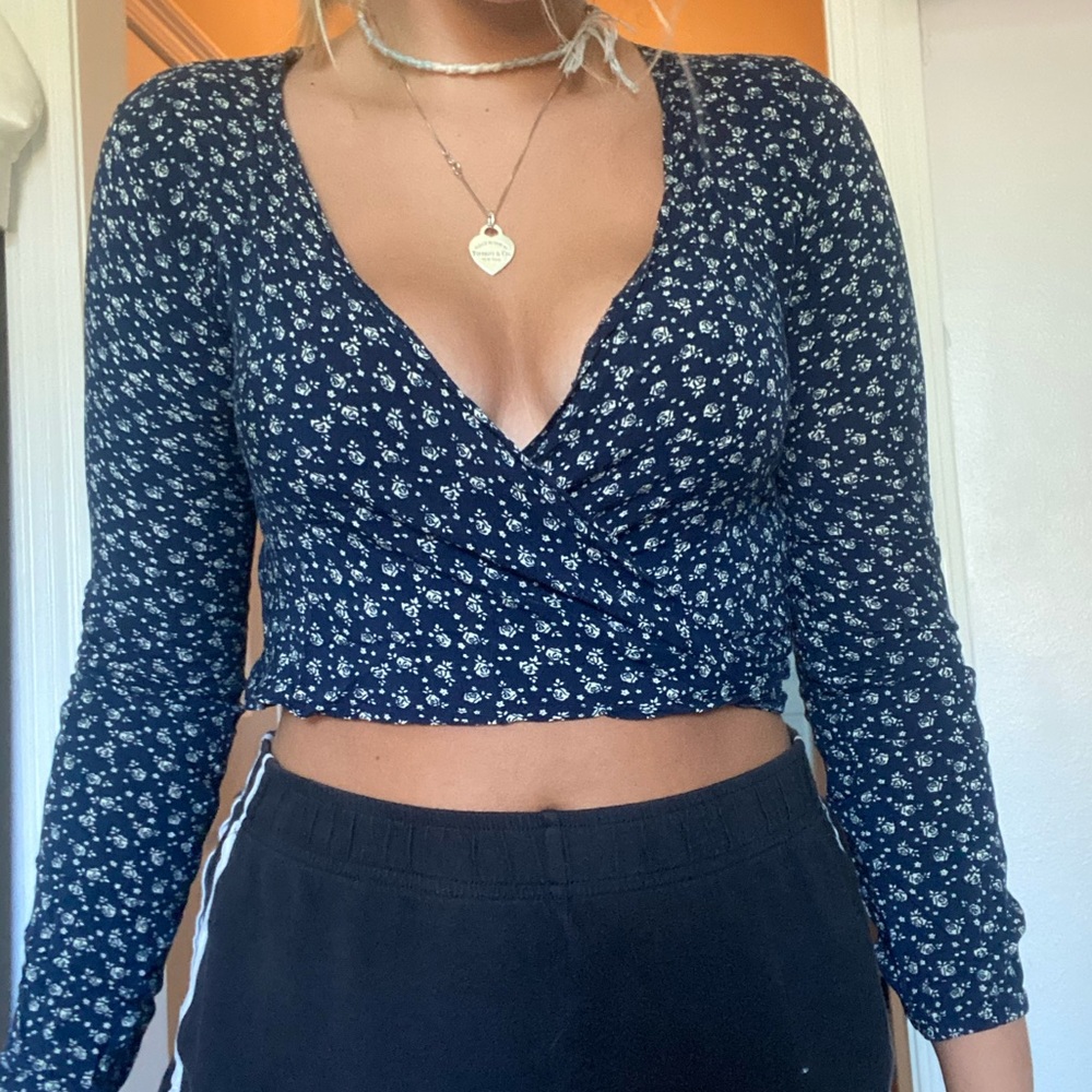 Wrap around crop top